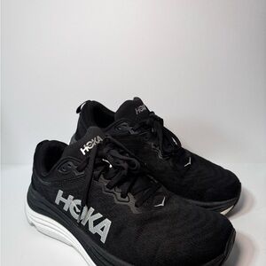 Hoka Men's Black and White Athletic Shoes